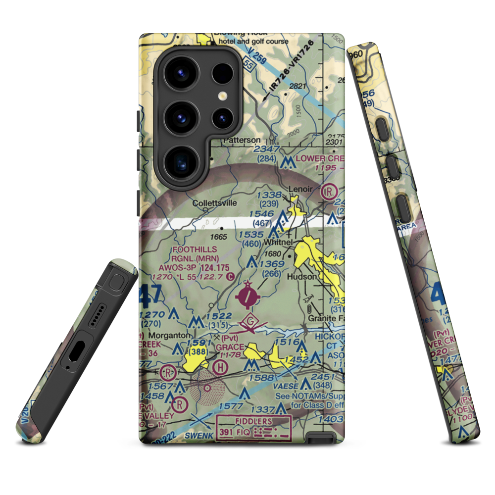 Lanni Field (18NC) VFR Sectional Samsung Phone Case Samsung Galaxy S24 Ultra model shown