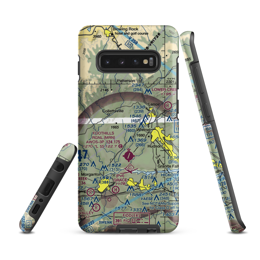 Lanni Field (18NC) VFR Sectional Samsung Phone Case Samsung Galaxy S10 Plus model shown