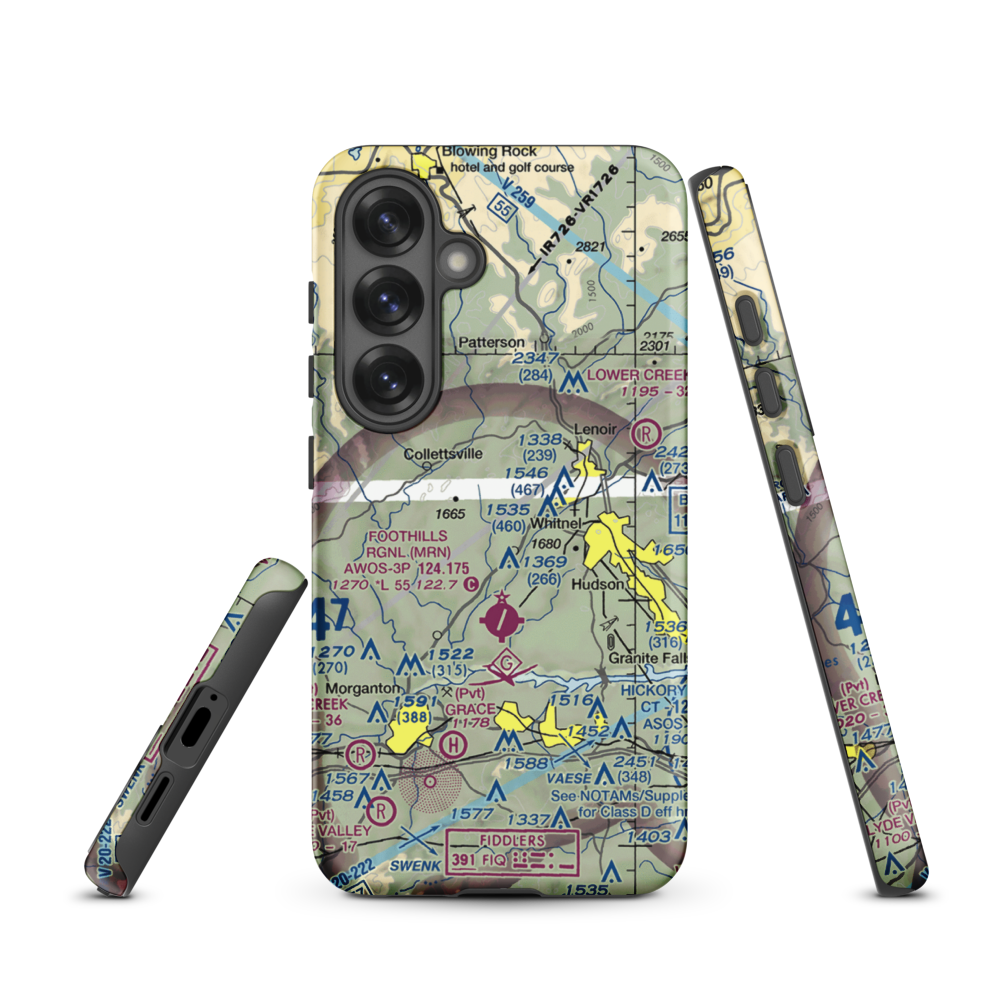 Lanni Field (18NC) VFR Sectional Samsung Phone Case Samsung Galaxy S25 model shown