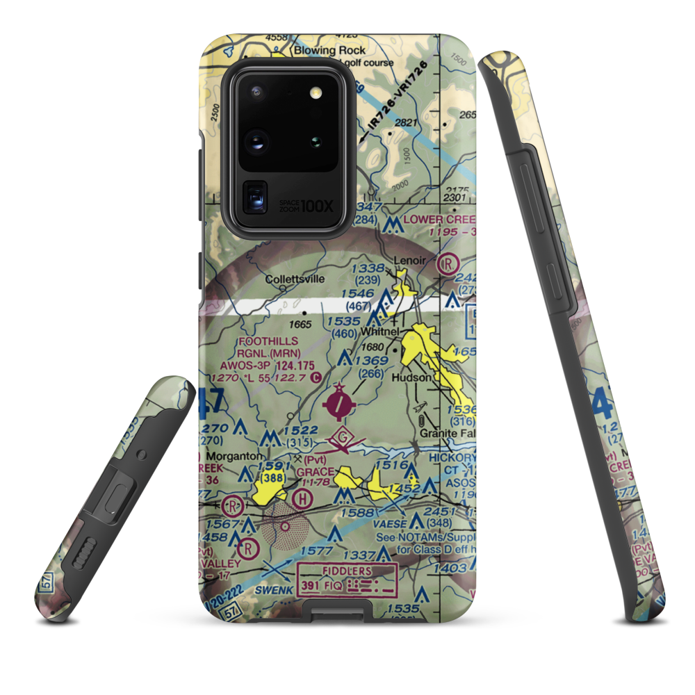 Lanni Field (18NC) VFR Sectional Samsung Phone Case Samsung Galaxy S20 Ultra model shown