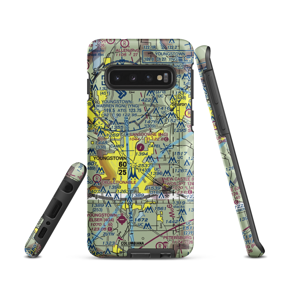 Lansdowne Airport (04G) VFR Sectional Samsung Phone Case Samsung Galaxy S10 model shown
