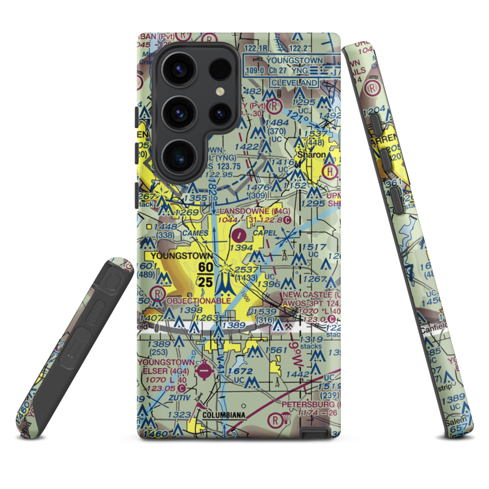 Lansdowne Airport (04G) VFR Sectional Samsung Phone Case Samsung Galaxy S23 Ultra model shown