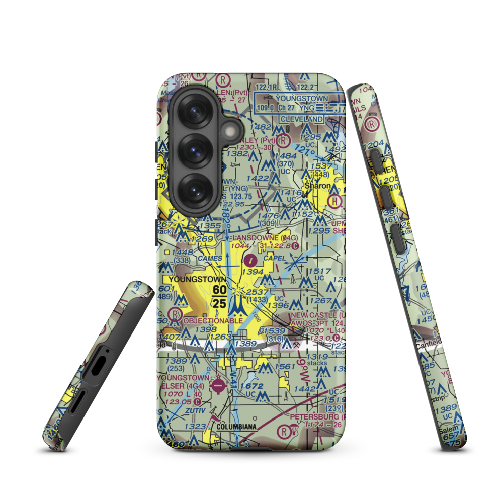 Lansdowne Airport (04G) VFR Sectional Samsung Phone Case Samsung Galaxy S25 model shown