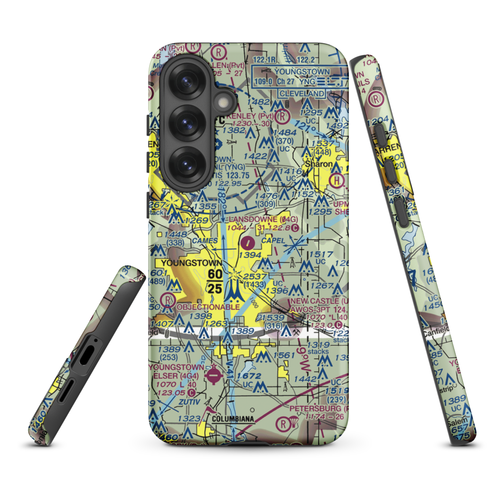 Lansdowne Airport (04G) VFR Sectional Samsung Phone Case Samsung Galaxy S25 Plus model shown
