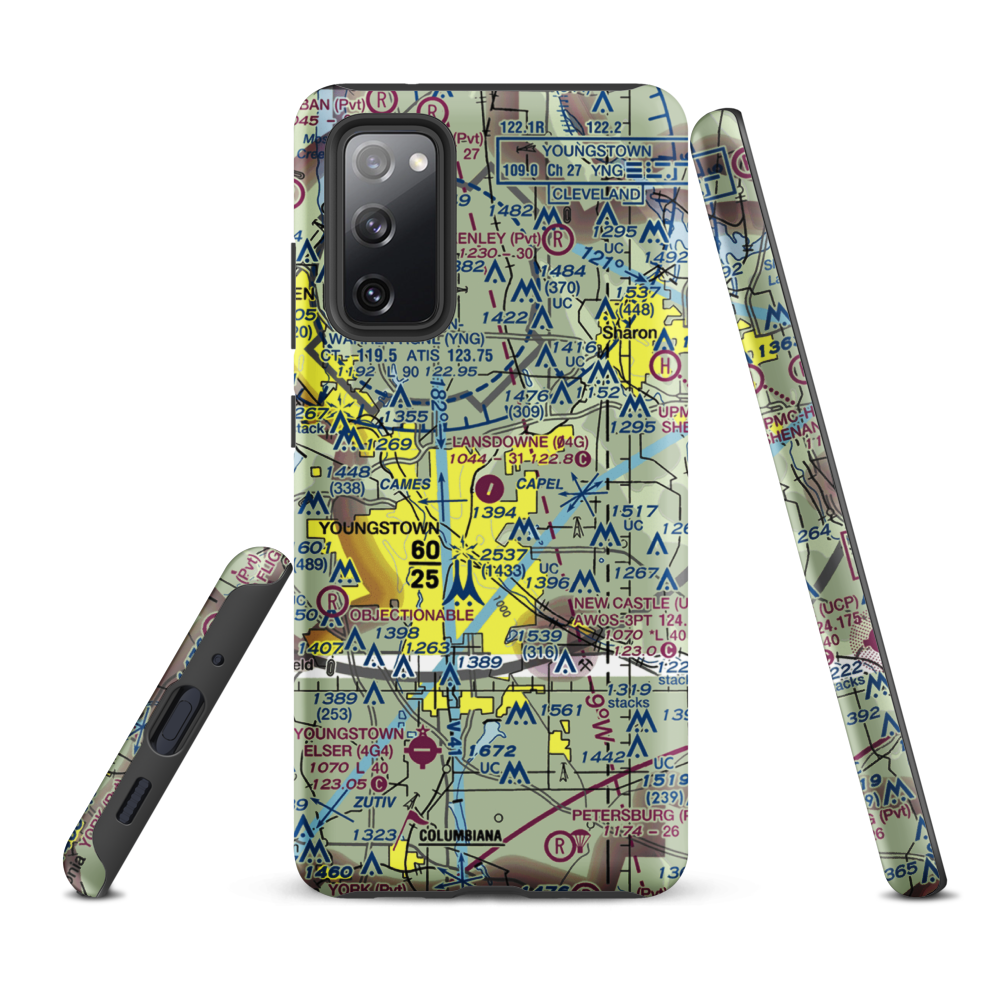 Lansdowne Airport (04G) VFR Sectional Samsung Phone Case Samsung Galaxy S20 FE model shown