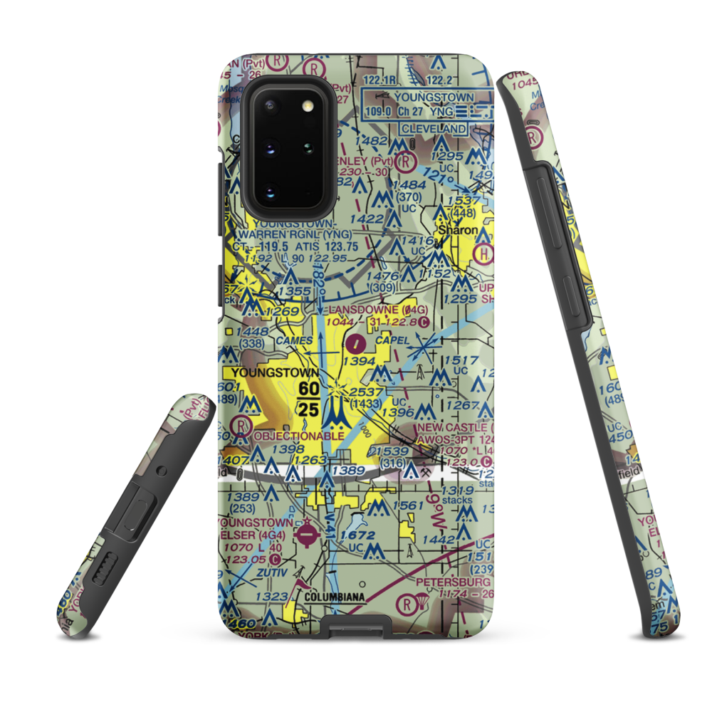 Lansdowne Airport (04G) VFR Sectional Samsung Phone Case Samsung Galaxy S20 Plus model shown