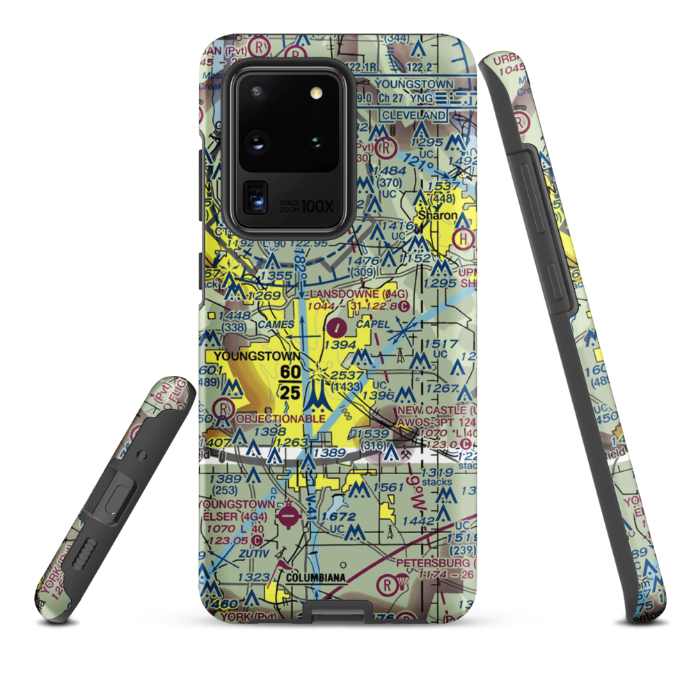 Lansdowne Airport (04G) VFR Sectional Samsung Phone Case Samsung Galaxy S20 Ultra model shown