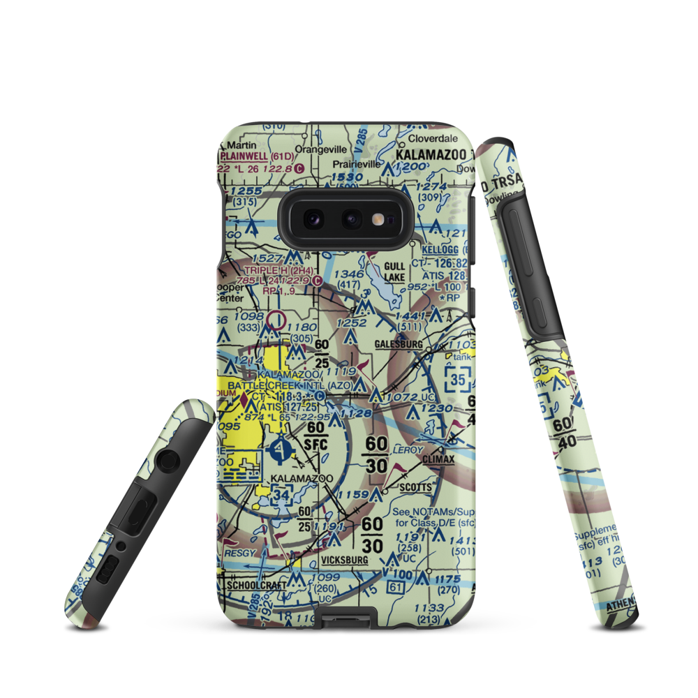 Larry D Boven Airport (2MI3) VFR Sectional Samsung Phone Case Samsung Galaxy S10e model shown