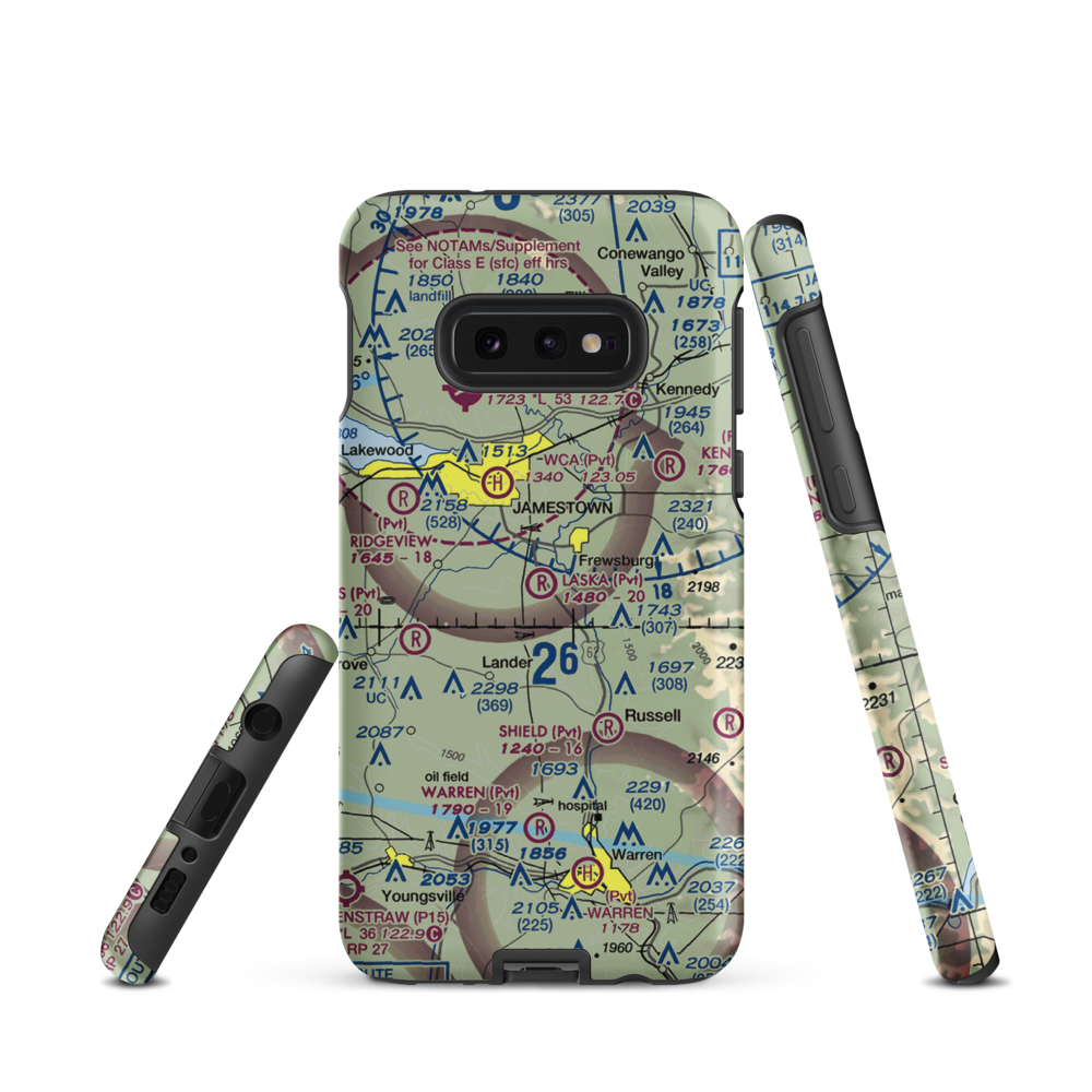 Laska Airport (3NK4) VFR Sectional Samsung Phone Case Samsung Galaxy S10 Plus model shown