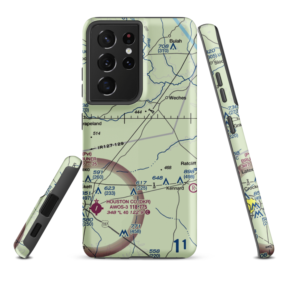Last Resort Airport (1TA4) VFR Sectional Samsung Phone Case Samsung Galaxy S21 Ultra model shown