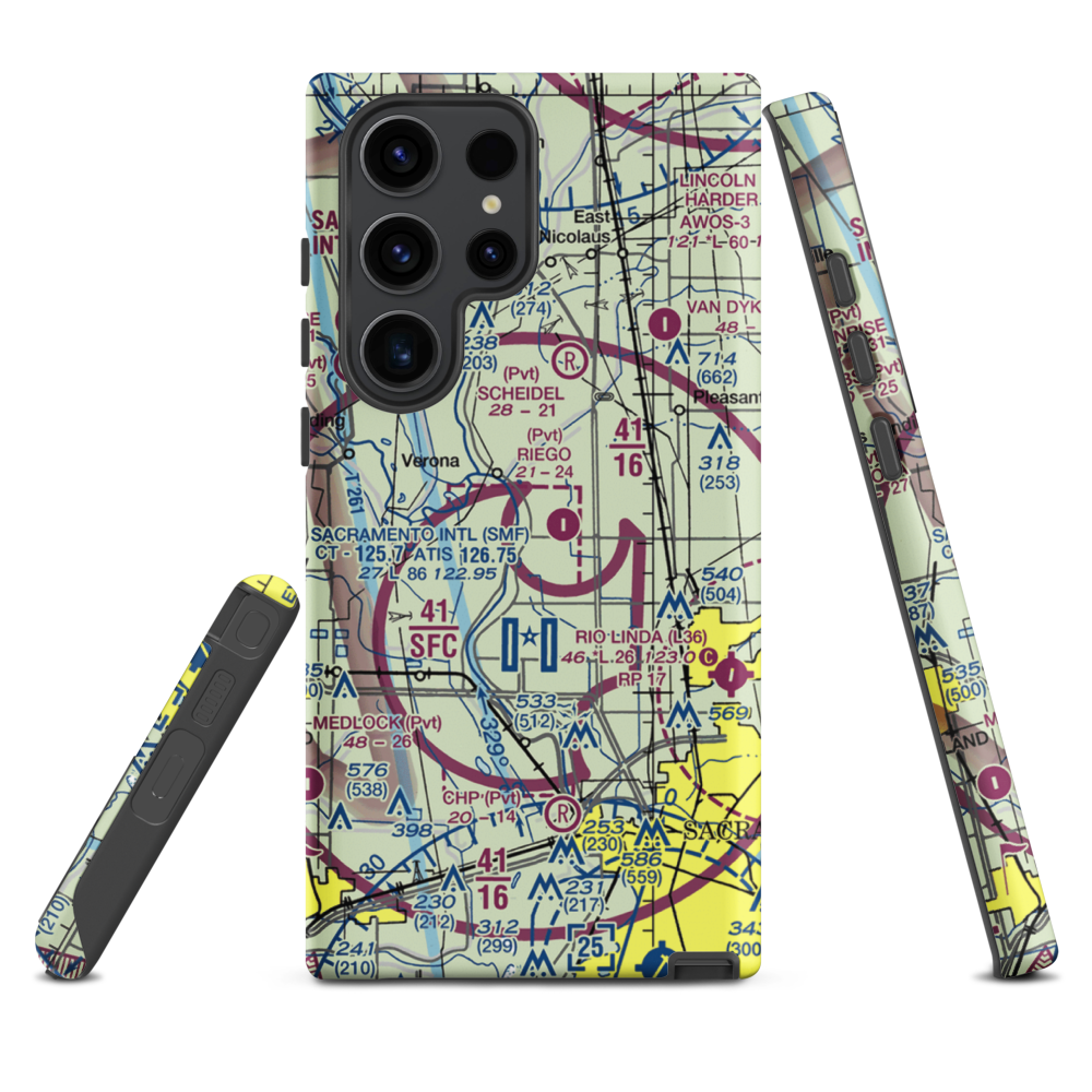 Lauppes Strip (CA22) VFR Sectional Samsung Phone Case Samsung Galaxy S23 Ultra model shown