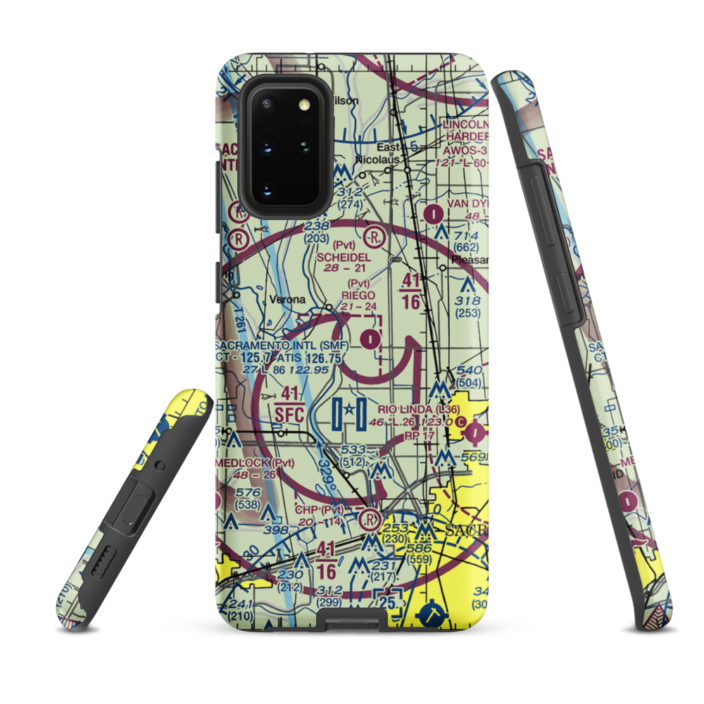 Lauppes Strip (CA22) VFR Sectional Samsung Phone Case Samsung Galaxy S20 Plus model shown