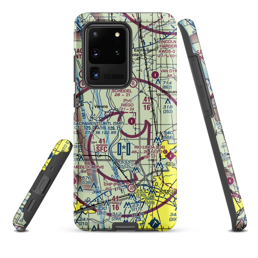 Lauppes Strip (CA22) VFR Sectional Samsung Phone Case Samsung Galaxy S20 Ultra model shown