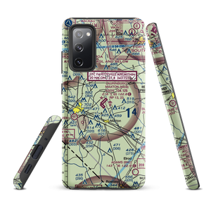 Laurinburg Maxton Airport (MEB) VFR Sectional Samsung Phone Case