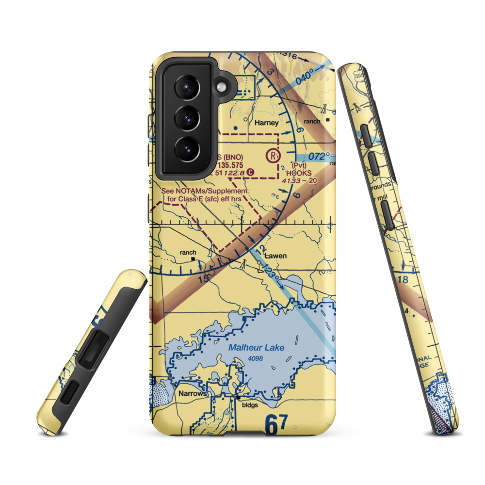 Lawen Strip (OG18) VFR Sectional Samsung Phone Case Samsung Galaxy S21 FE model shown