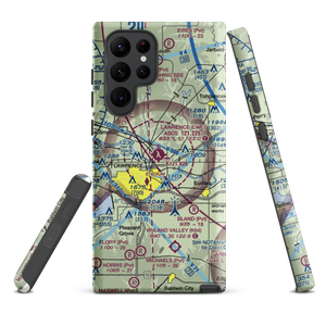 Lawrence Municipal Airport (LWC) VFR Sectional Samsung Phone Case