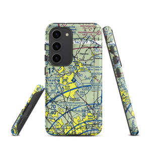 Lawrence Municipal Airport (LWM) VFR Sectional Samsung Phone Case