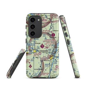 Lawrenceville Vincennes International Airport (LWV) VFR Sectional Samsung Phone Case