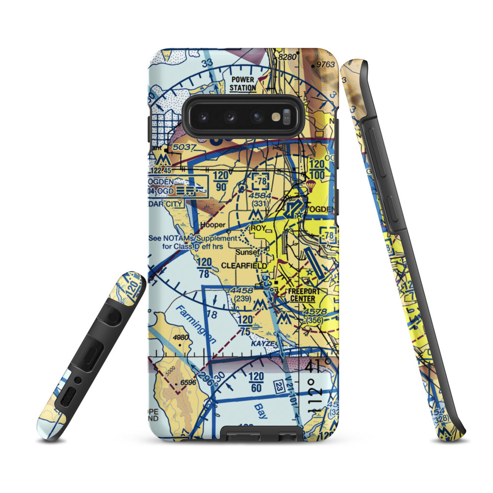 Lbl Farms Airport (UT48) VFR Sectional Samsung Phone Case Samsung Galaxy S10 Plus model shown
