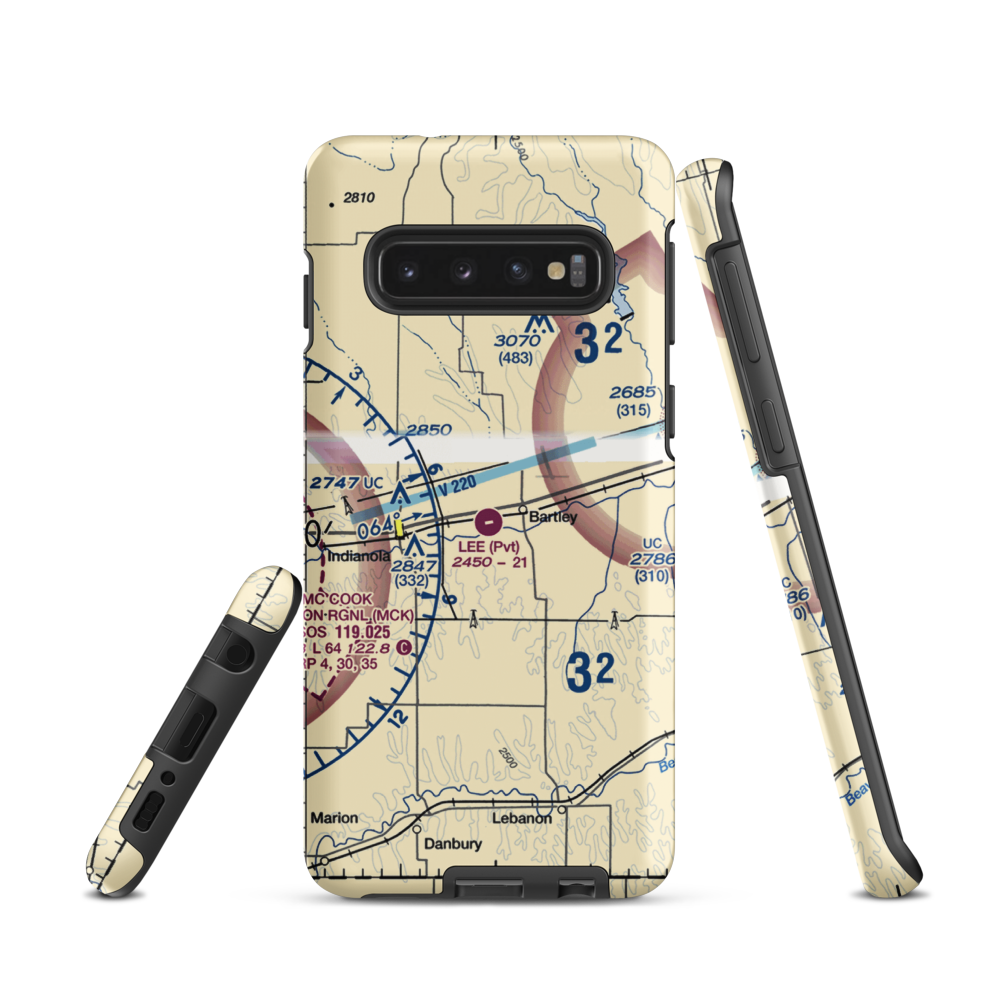 Lee Field (6NE7) VFR Sectional Samsung Phone Case Samsung Galaxy S10 model shown