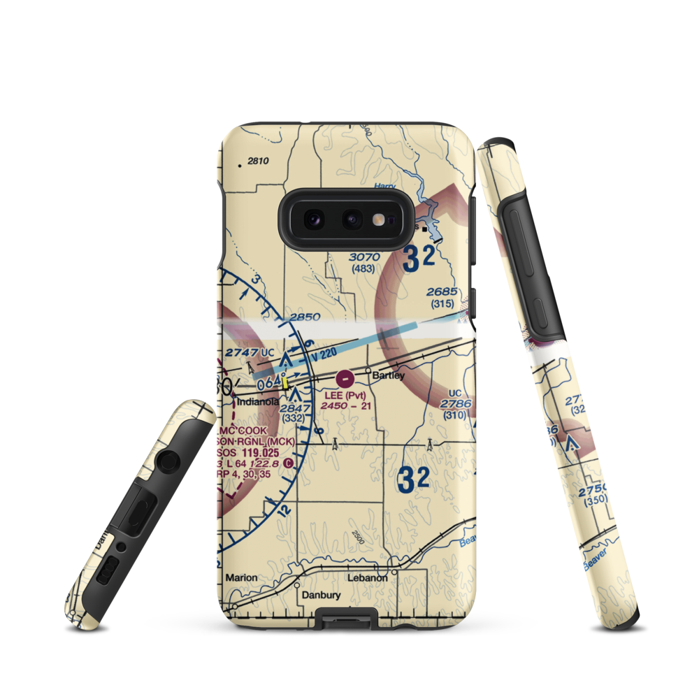 Lee Field (6NE7) VFR Sectional Samsung Phone Case Samsung Galaxy S10e model shown