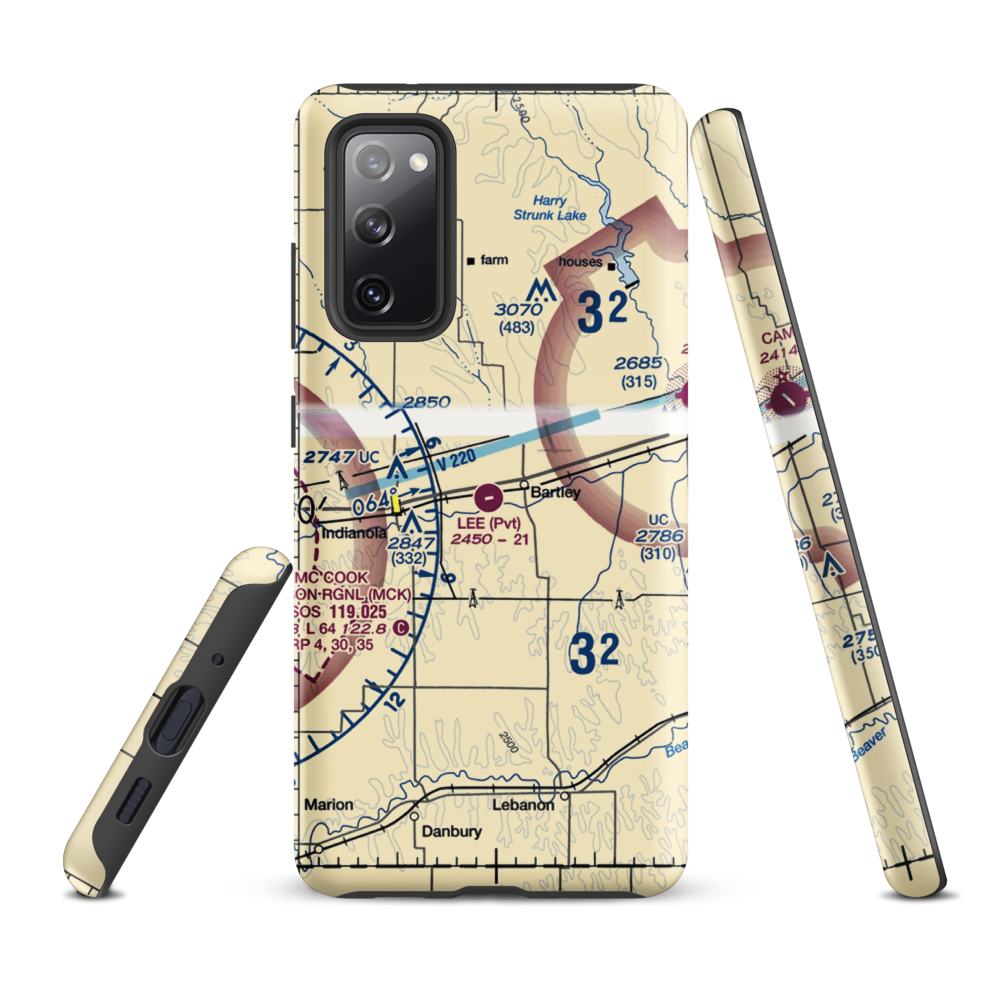Lee Field (6NE7) VFR Sectional Samsung Phone Case Samsung Galaxy S20 FE model shown