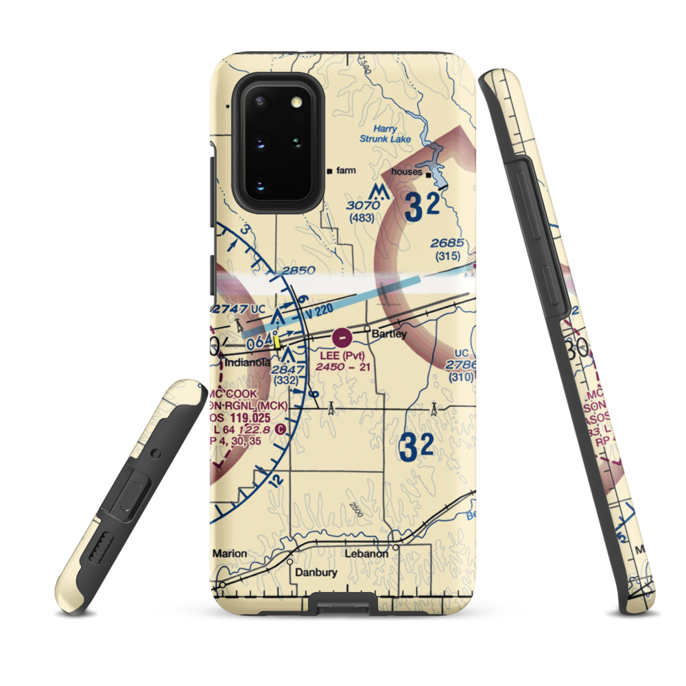 Lee Field (6NE7) VFR Sectional Samsung Phone Case Samsung Galaxy S20 Plus model shown