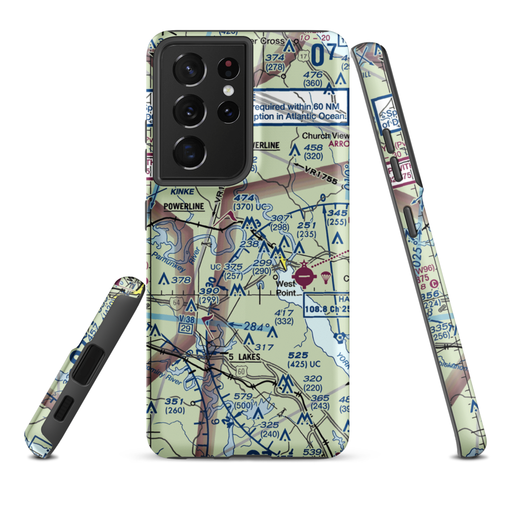 Lee Field (VG64) VFR Sectional Samsung Phone Case Samsung Galaxy S21 Plus model shown