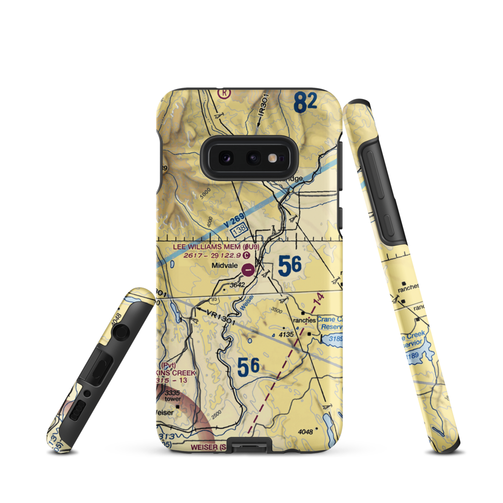 Lee Williams Memorial Airport (0U9) VFR Sectional Samsung Phone Case Samsung Galaxy S10 Plus model shown