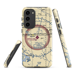 Lemmon Municipal Airport (LEM) VFR Sectional Samsung Phone Case