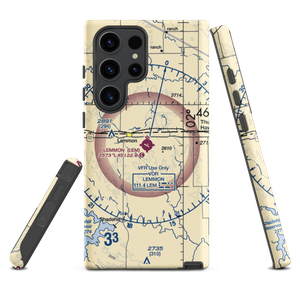 Lemmon Municipal Airport (LEM) VFR Sectional Samsung Phone Case