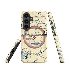 Lemmon Municipal Airport (LEM) VFR Sectional Samsung Phone Case