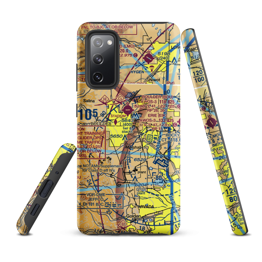 Lemons Private Strip (CO10) VFR Sectional Samsung Phone Case Samsung Galaxy S20 FE model shown