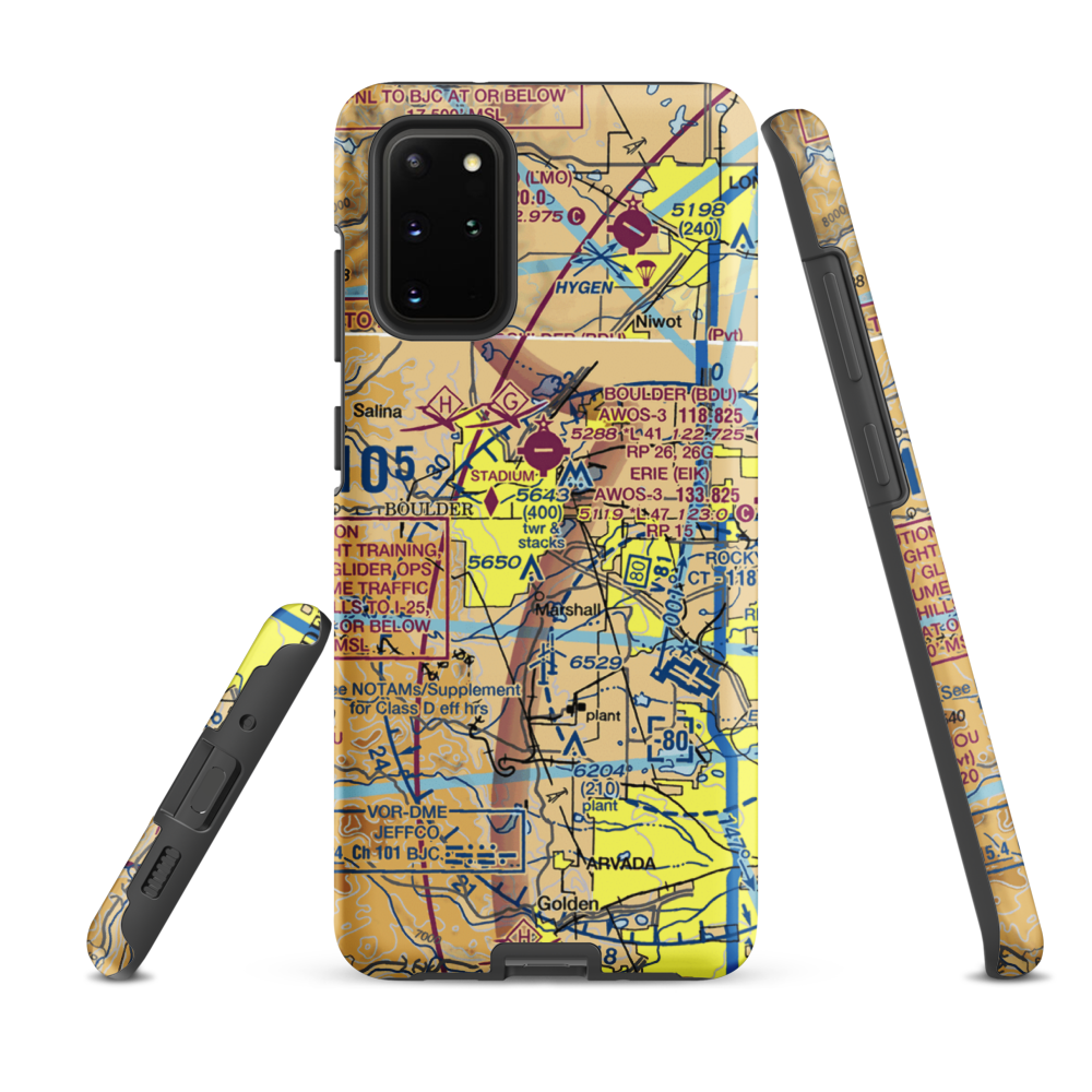 Lemons Private Strip (CO10) VFR Sectional Samsung Phone Case Samsung Galaxy S20 Plus model shown