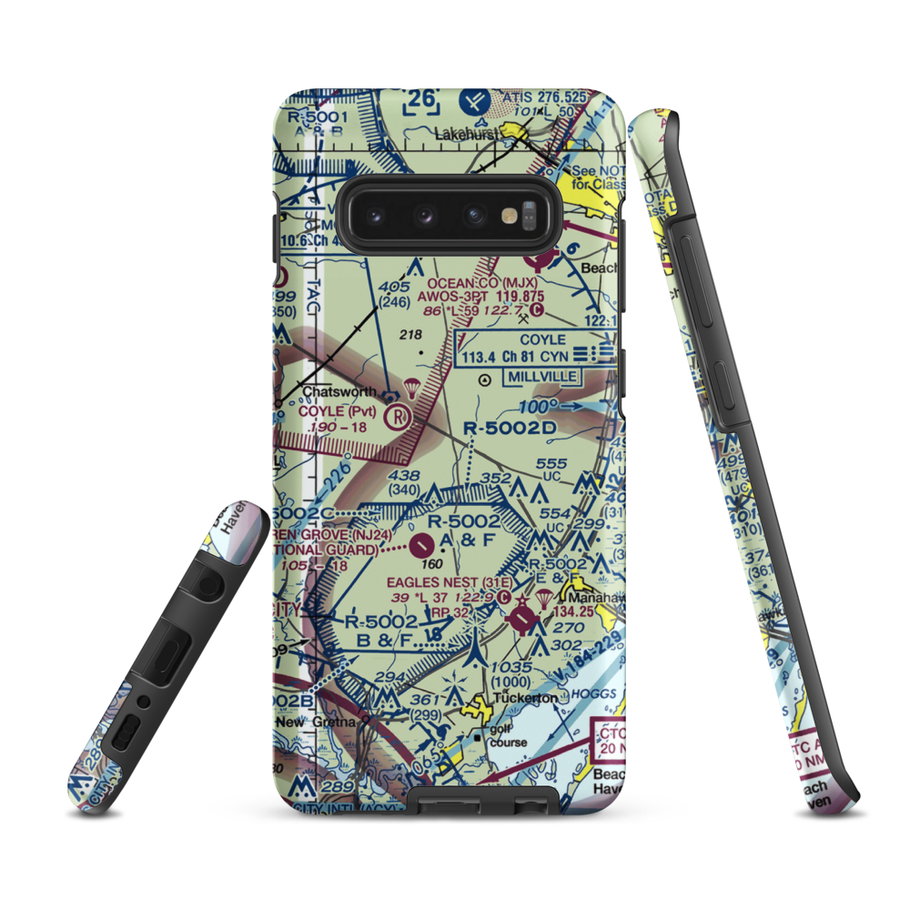 Lentine South Airport (6NJ0) VFR Sectional Samsung Phone Case Samsung Galaxy S10 Plus model shown
