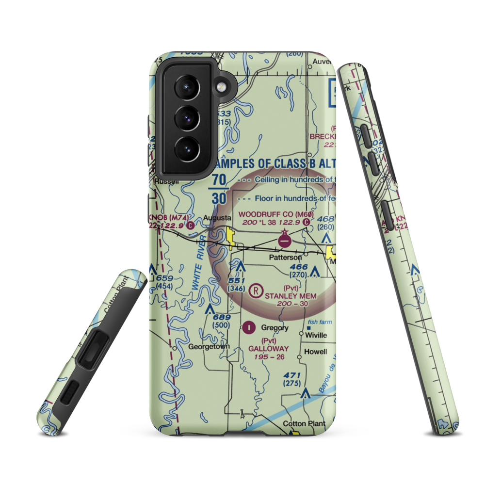 Lesters Field (LESTER) VFR Sectional Samsung Phone Case Samsung Galaxy S21 Ultra model shown