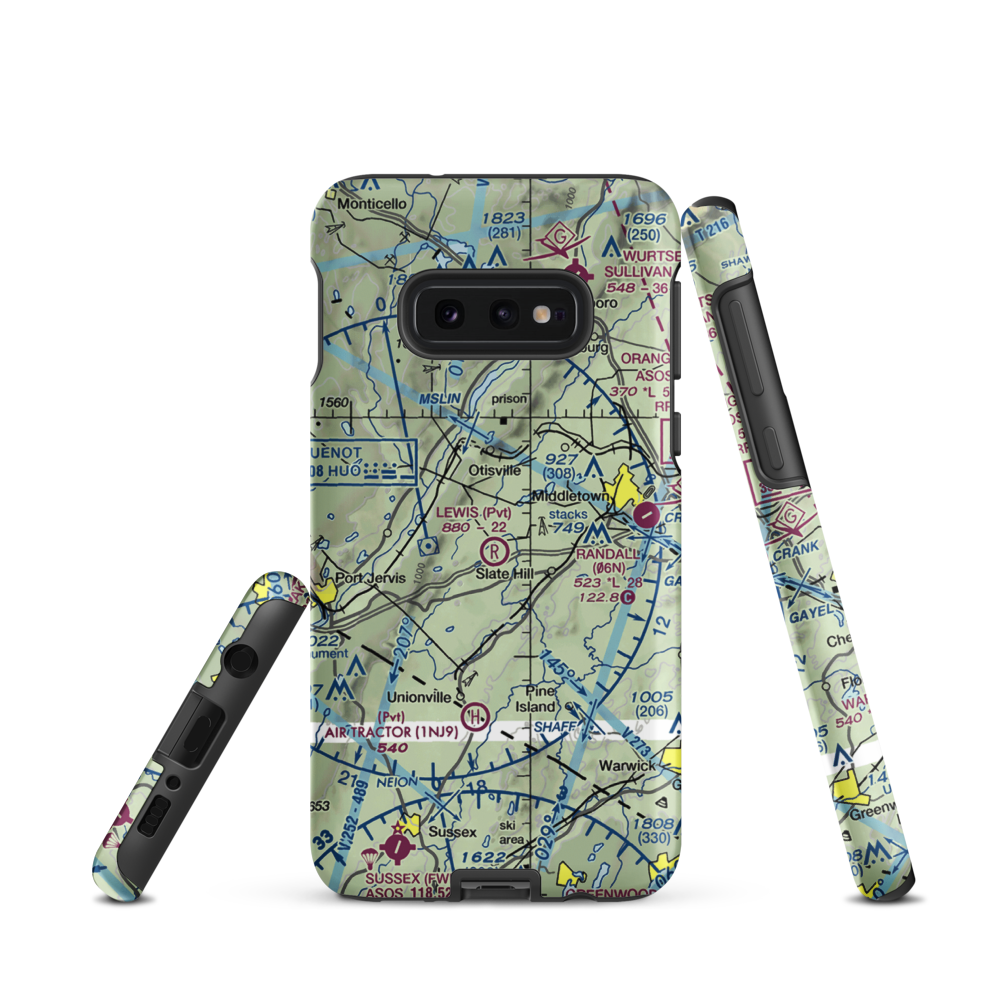 Lewis Landing Airport (NK79) VFR Sectional Samsung Phone Case Samsung Galaxy S10 Plus model shown