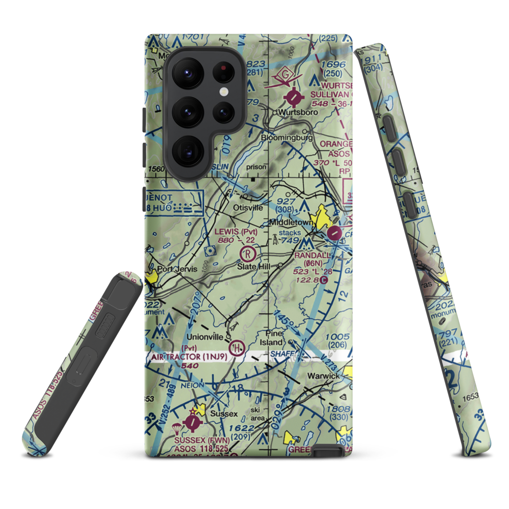 Lewis Landing Airport (NK79) VFR Sectional Samsung Phone Case Samsung Galaxy S22 Ultra model shown