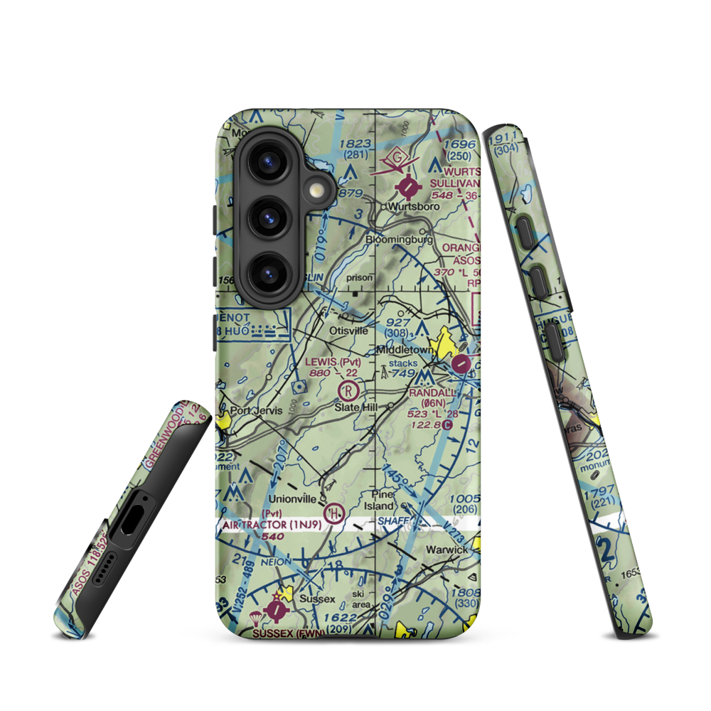 Lewis Landing Airport (NK79) VFR Sectional Samsung Phone Case Samsung Galaxy S24 model shown