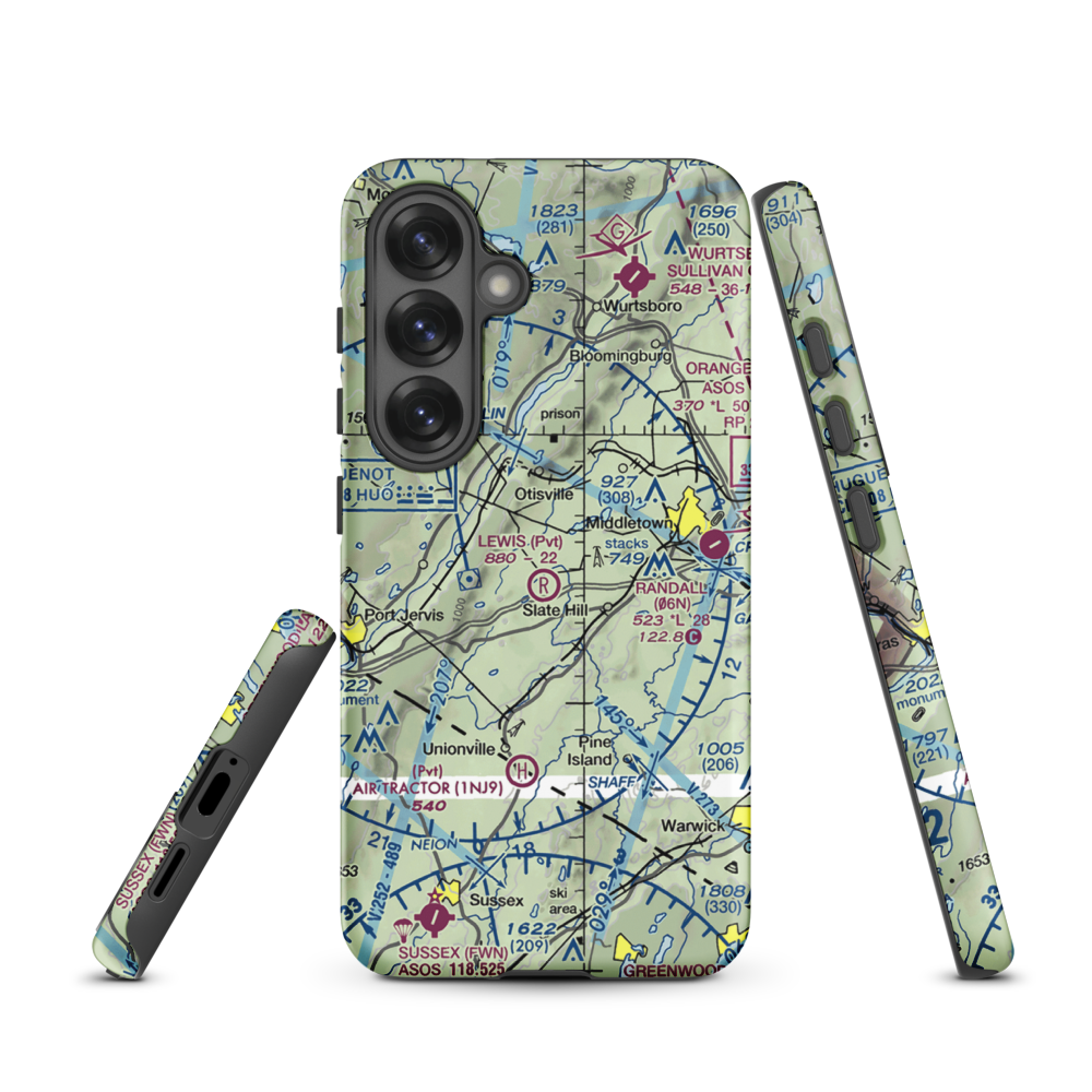 Lewis Landing Airport (NK79) VFR Sectional Samsung Phone Case Samsung Galaxy S25 model shown