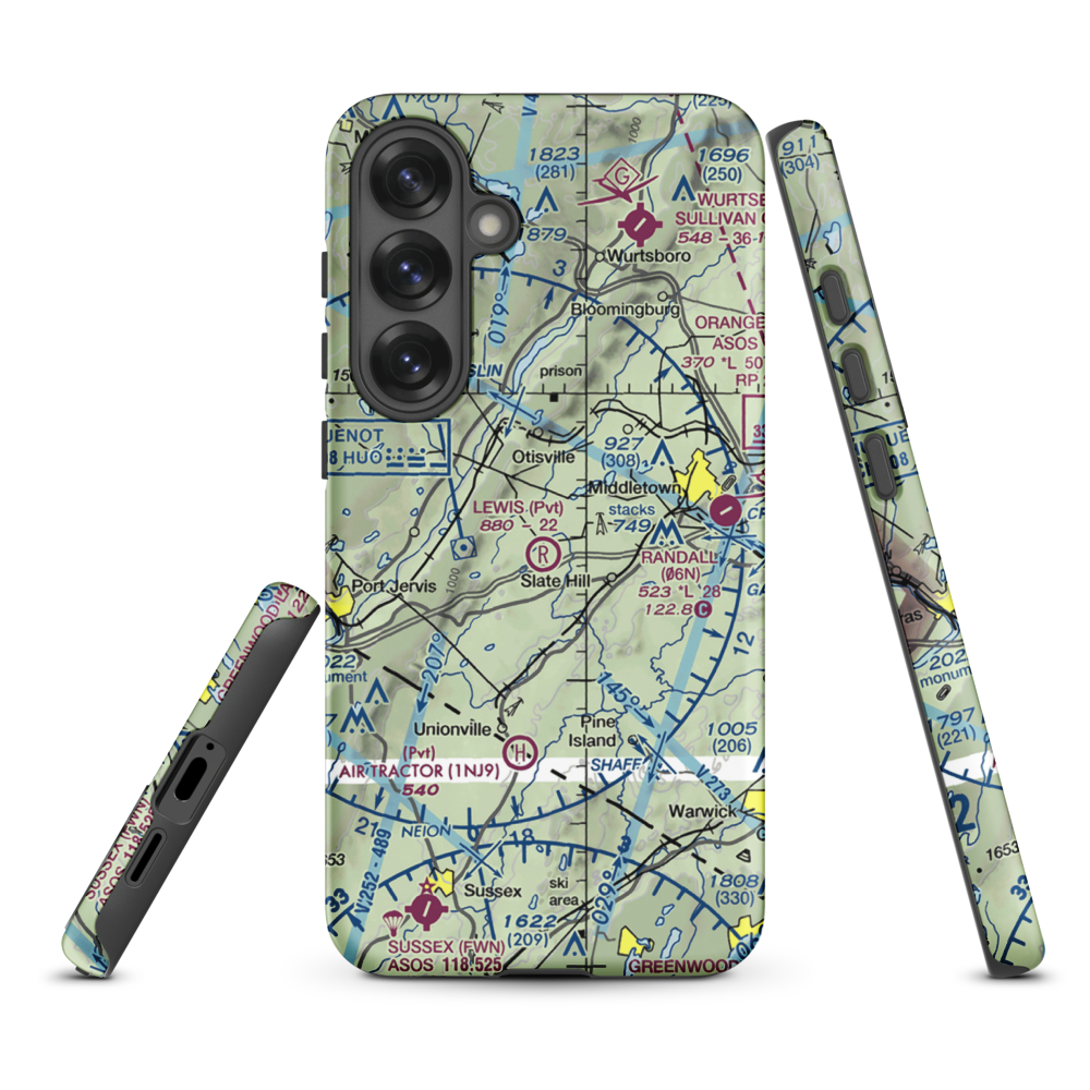 Lewis Landing Airport (NK79) VFR Sectional Samsung Phone Case Samsung Galaxy S25 Plus model shown