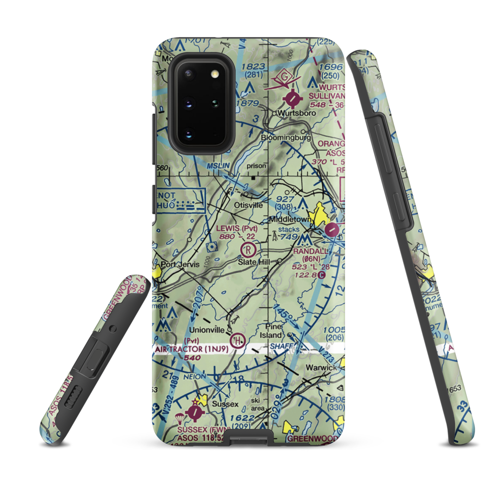 Lewis Landing Airport (NK79) VFR Sectional Samsung Phone Case Samsung Galaxy S20 Plus model shown