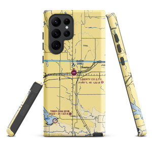 Liberty County Airport (LTY) VFR Sectional Samsung Phone Case