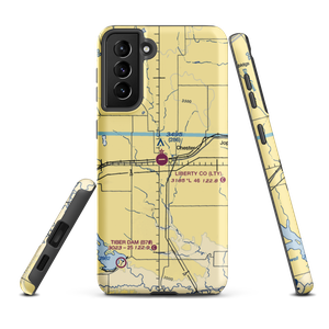 Liberty County Airport (LTY) VFR Sectional Samsung Phone Case