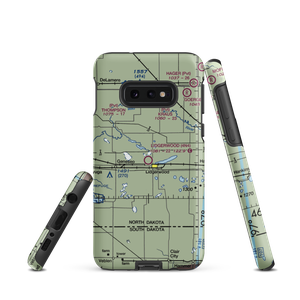 Lidgerwood Municipal Airport (4N4) VFR Sectional Samsung Phone Case