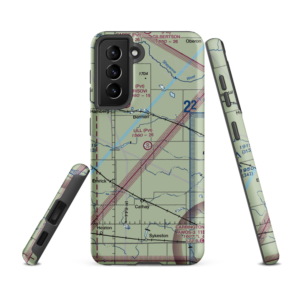 Lill Strip (NA75) VFR Sectional Samsung Phone Case Samsung Galaxy S21 FE model shown