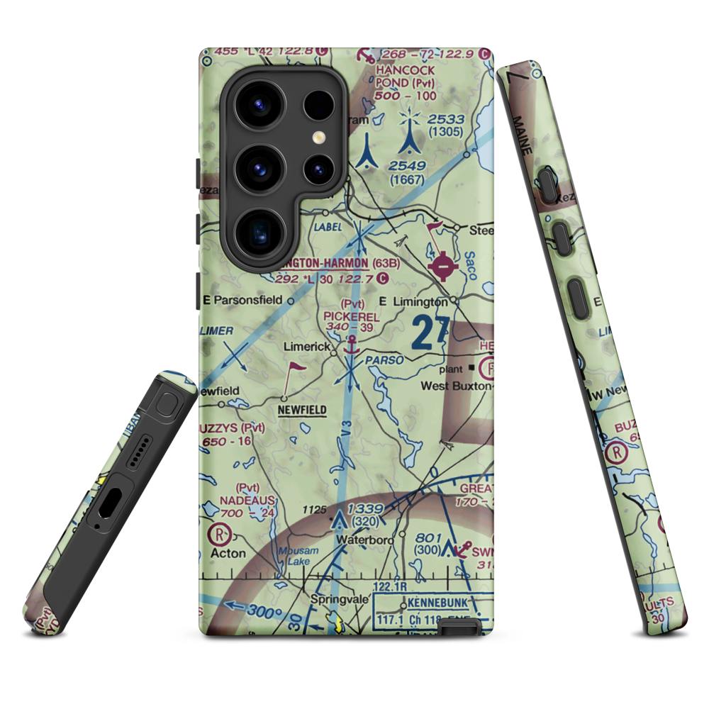 Limerick Airport (US-0600) VFR Sectional Samsung Phone Case Samsung Galaxy S24 Ultra model shown