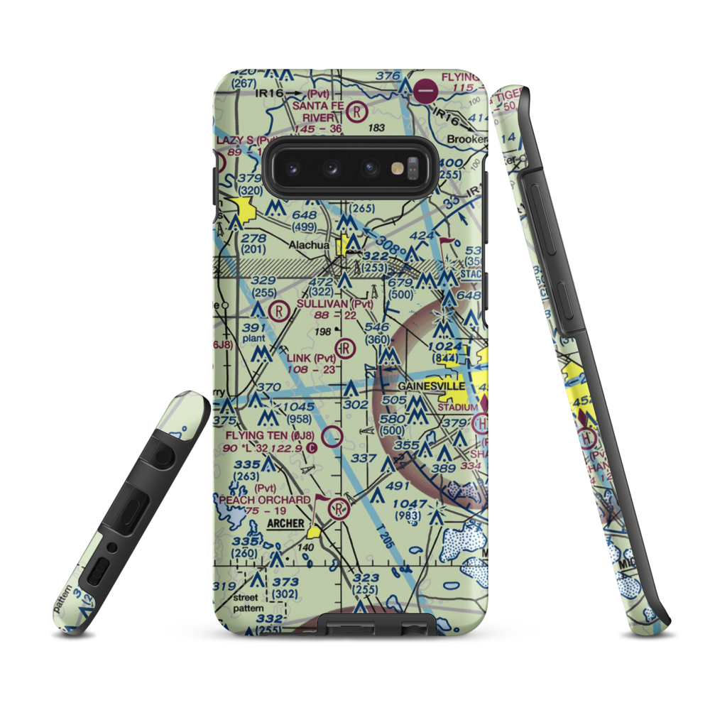 Link Field (63FD) VFR Sectional Samsung Phone Case Samsung Galaxy S10 Plus model shown