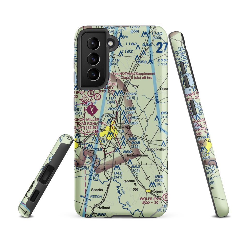 Little Elm Field (US-0141) VFR Sectional Samsung Phone Case Samsung Galaxy S21 FE model shown