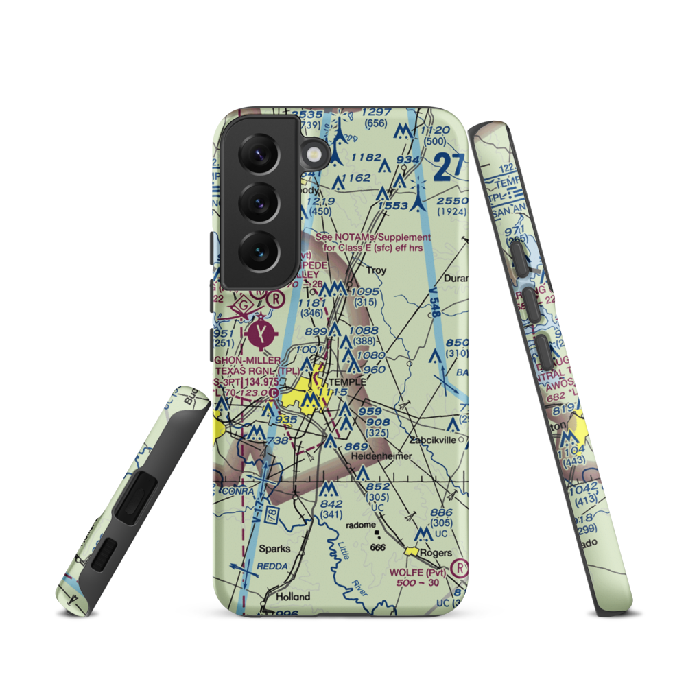 Little Elm Field (US-0141) VFR Sectional Samsung Phone Case Samsung Galaxy S22 model shown